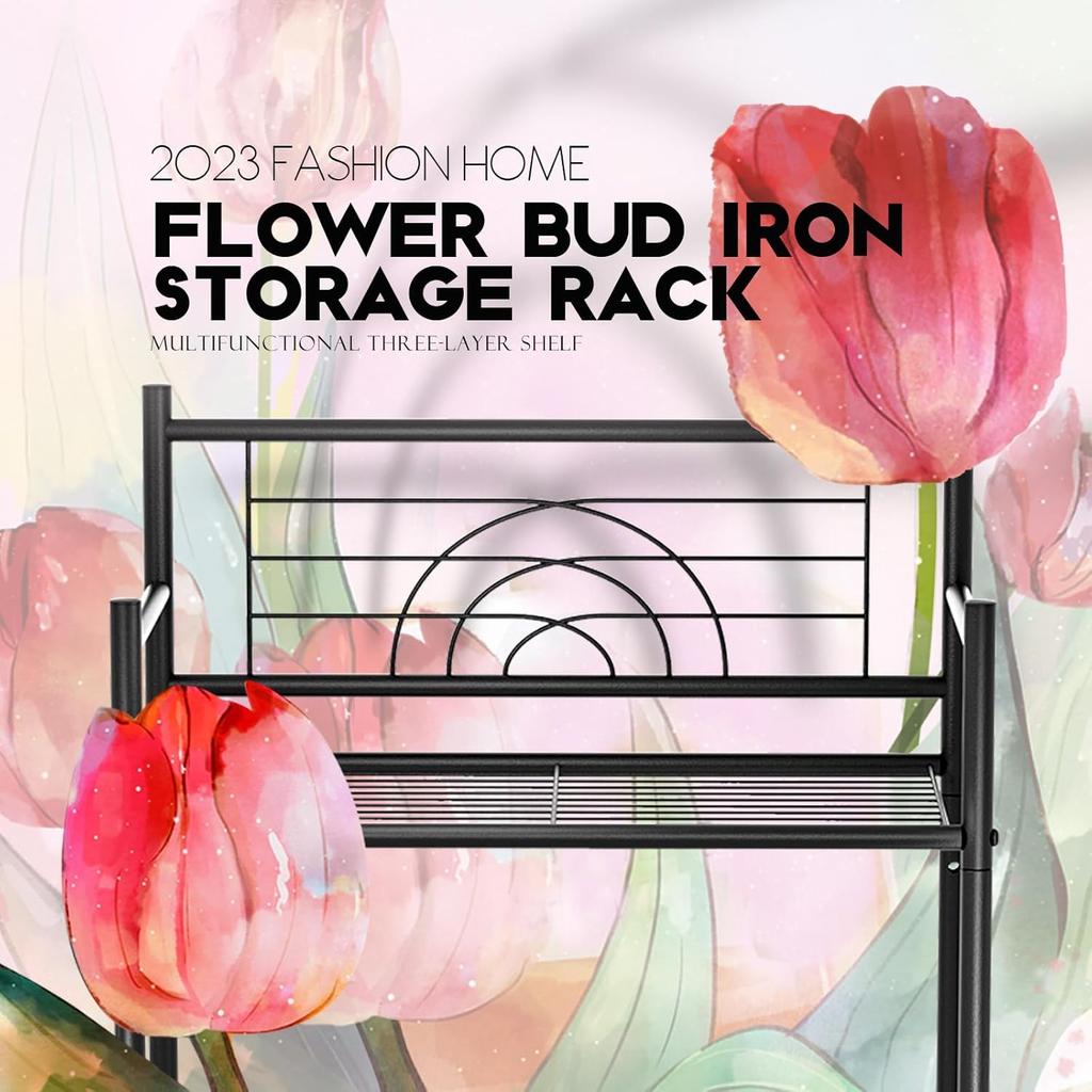 LEEDA 3-ярусные отдельно стоящие многоцелевые стеллажи для хранения, сверхпрочный металлический стеллаж, для демонстрации растений, цветов, принадлежностей для ванной, для кухни, ванной комнаты