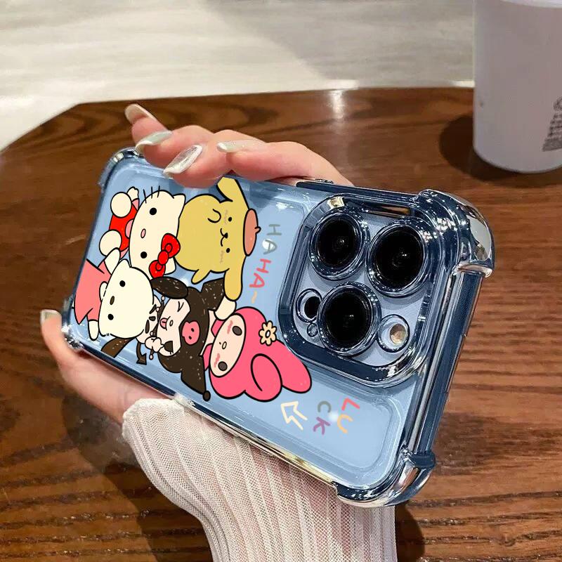 Счастливый чехол Sanrio Kuromi Hello Kitty Melody для Samsung Galaxy S26 Ultra 5G S25 FE S24 S23 S22 Ultra Plus A57 5G Чехол Pochacco
