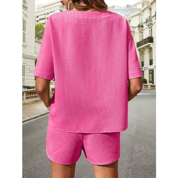 CANVAUS Повседневный комплект из двух предметов: футболка с короткими рукавами и шорты на шнурке