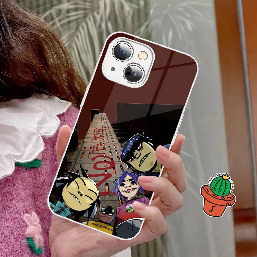 Чехол для телефона Hip Hop G-Gorillaz для iPhone 15 13 12 Mini 11 Pro XS Max X XR 14 Plus Закаленное стекло
