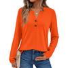 Women's Solid Color Long Sleeve Shirts Elegant Casual Tops Trendy Shirts Tops