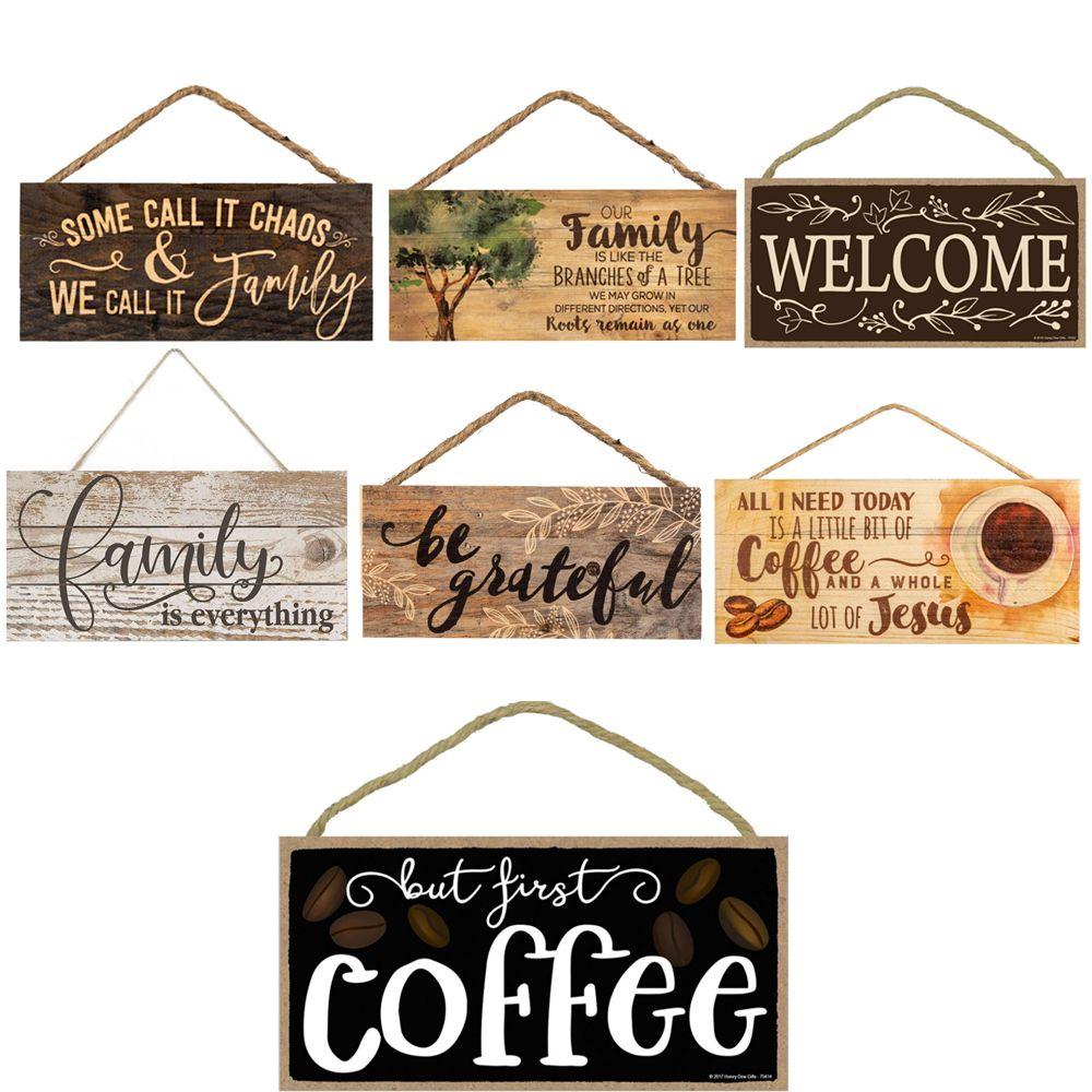 Sweet Home Hanging Decorative Wall Pediments Wooden Welcome Sign Welcome Plaques Door Sign