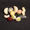 1PC Creative Cute Mini Melon Seeds Pistachios Cashew Nuts Resin Brooch Children Clothes Shoes Bag Backpack DIY Decor Accessories