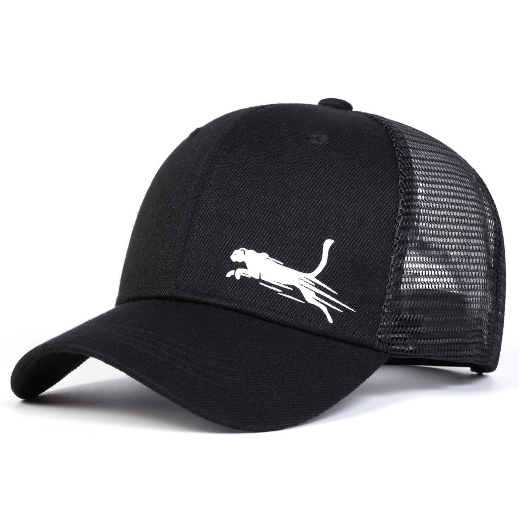 Unisex Leopard Embroidery Baseball Net Caps Spring Summer Outdoor Adjustable Casual Hats Dad Hat Sunscreen Hat