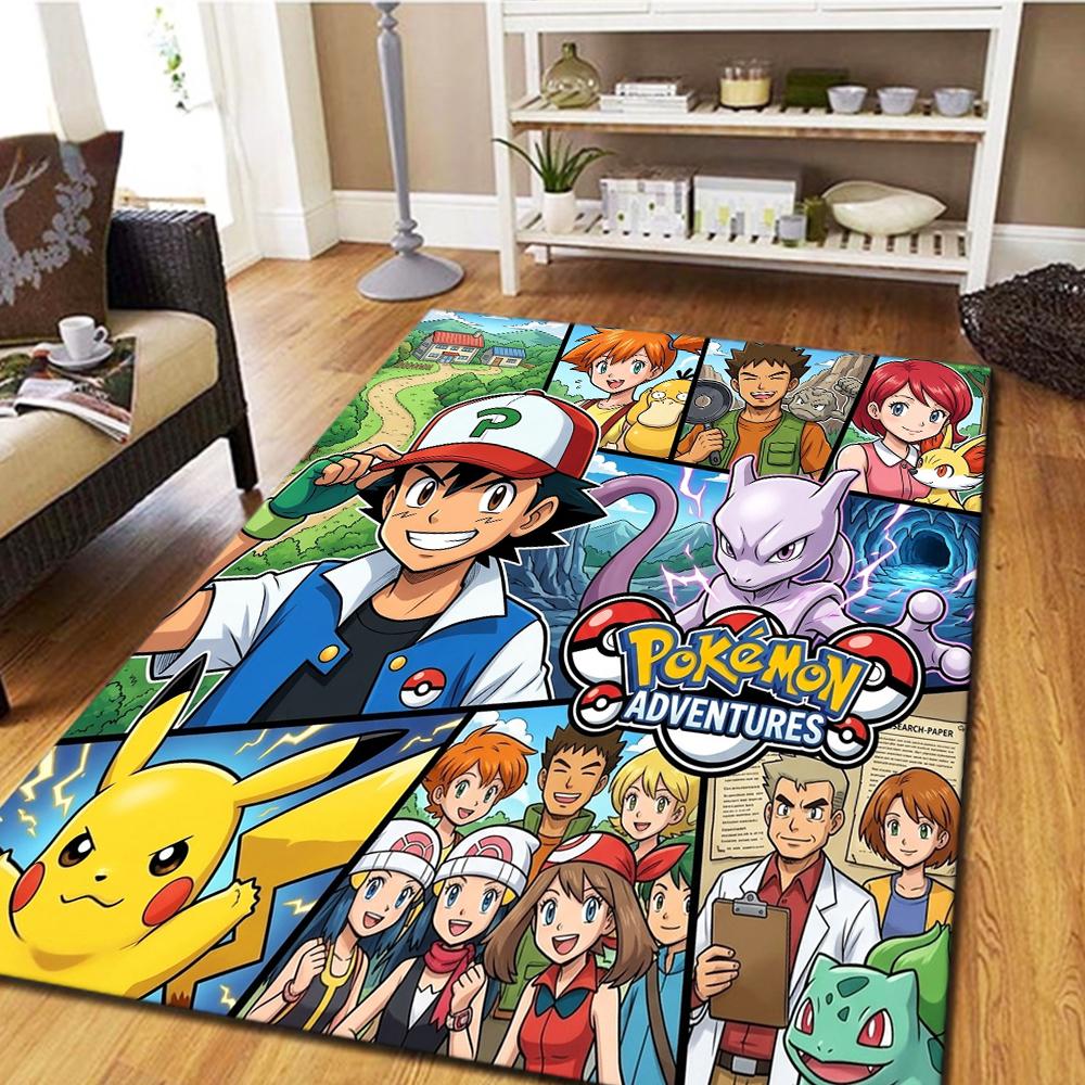 Pokémon Carpet for Living Room & Bedroom, Home Decor Cool Movie Mat & Play Floor Mat -HE151