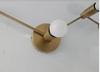 Mid Century Raw Brass Modern Wall Sconces Bedside Reading Lights