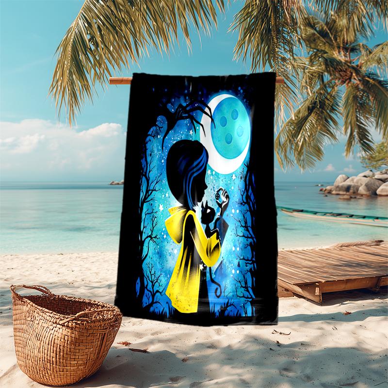 Coraline beach towel Outdoor camping Beach towel for vacation swim Outdoor pool Absorbent bath towel