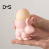 Ceramic Rabbit Egg Cup Bunny Egg Holder Breakfast Table Decor Egg Stand for Soft Boiled Egg Kitchen Utensils Easter Decoration