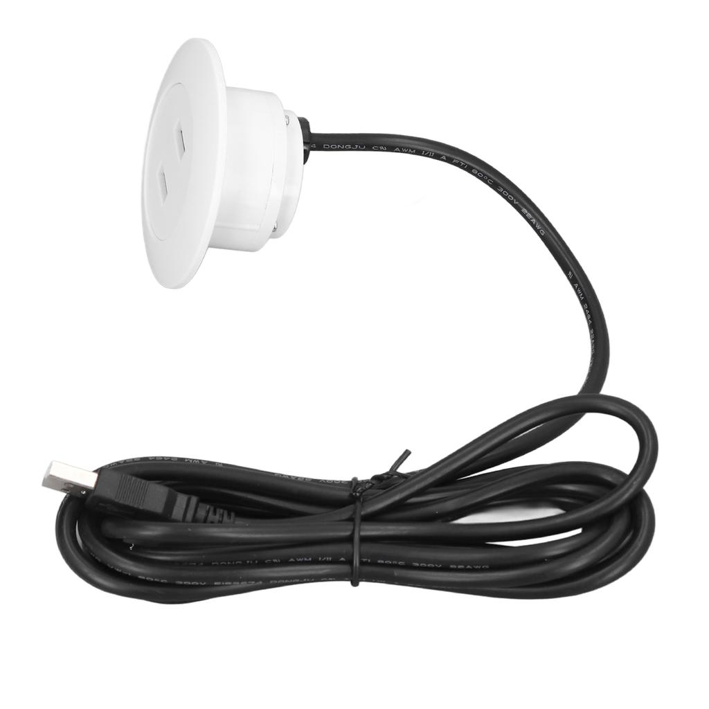 Диванная USB-розетка для зарядки, установка заподлицо, розетка с двумя портами USB для зарядки для домашнего использования, белая