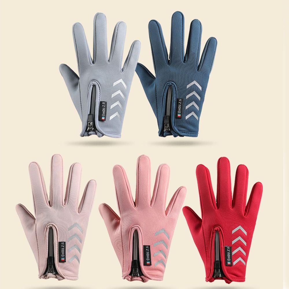 Cold Wingproof Warm Kids Gloves with Zipper Bicycle Sports Mittens  Kids Gift