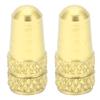 2pcs Presta Valve Caps Bicycle Valve Stem Cover Aluminum Alloy Bike Tire Valve Caps Dust CoversGold