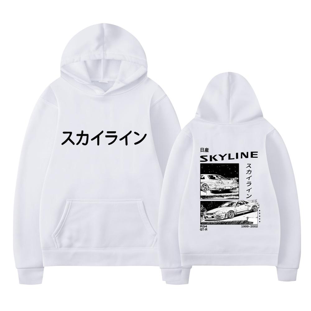 Anime Drift AE86 Initial D Sweatshirt with Double-sided Street Fashion Casual Hoodie