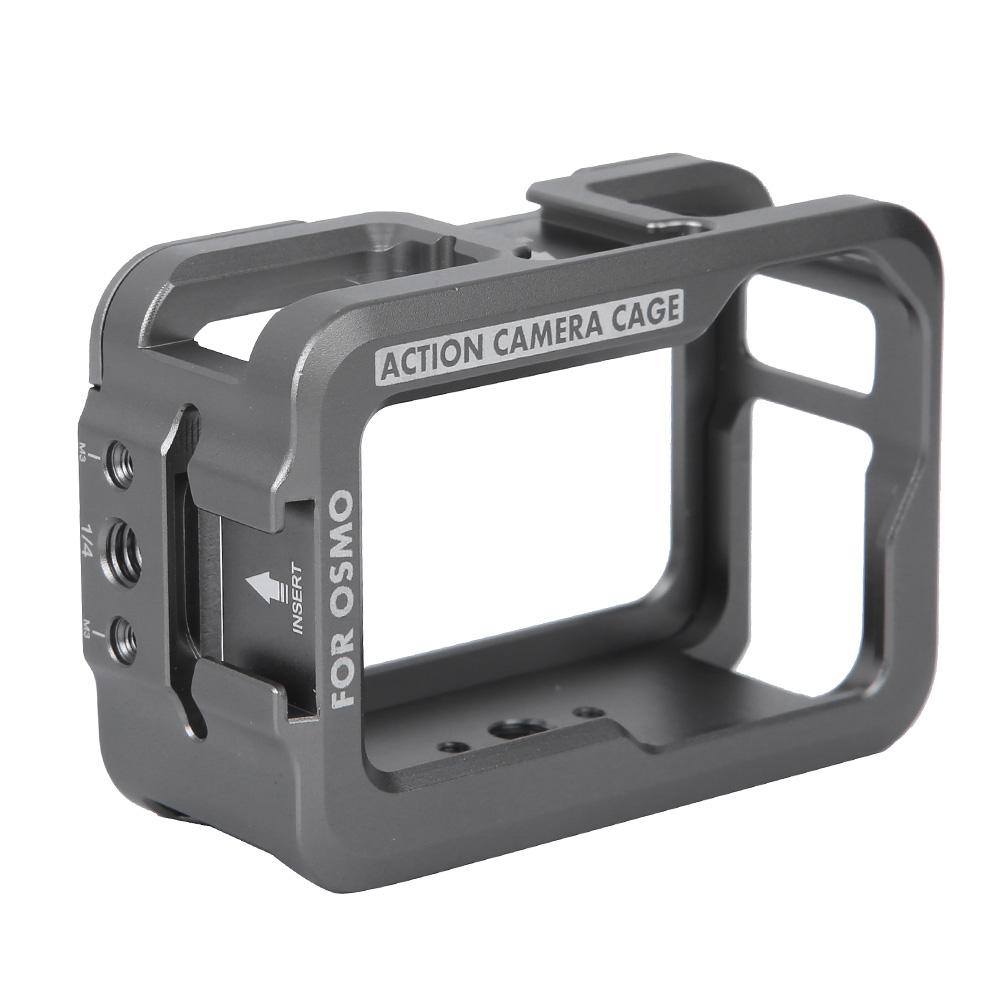 Aluminium Alloy Action Camera Protective Cage Vlog Extension Frame for DJI Osmo Action