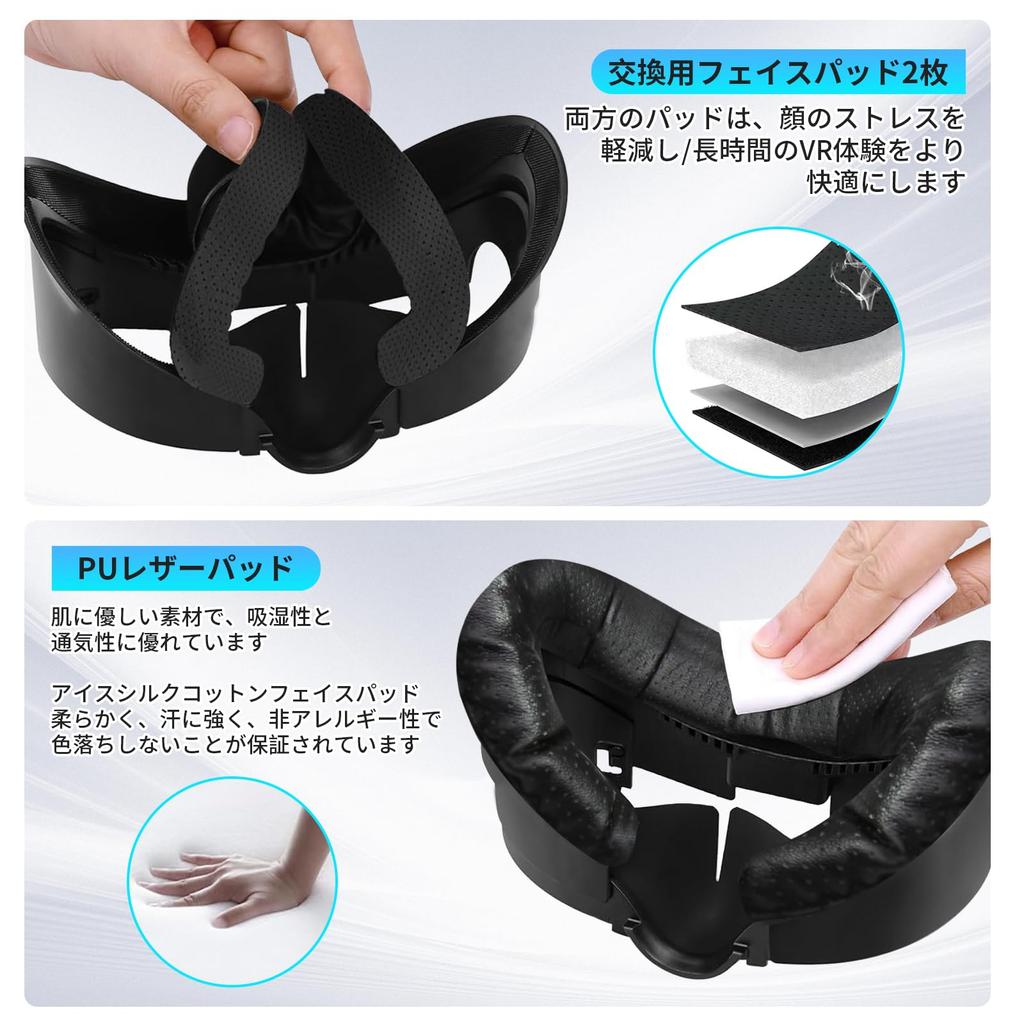 Compatible with Wtimesie Ques 3 Face Cushion Distributes Facial Pressure Ques 3 Face Cover 2 Replacement Face Pads Ques 3 Accessories Interface