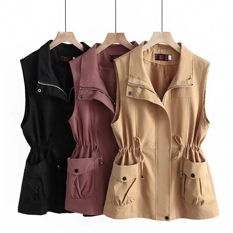 Spring and Summer Women's Fashion Mid-length Loose Waist Casual Vest