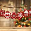 10Pcs DIY Full Drills Diamond Painting Special Shape Christmas Tree Pendant Hanging Ornament Christmas Decoration