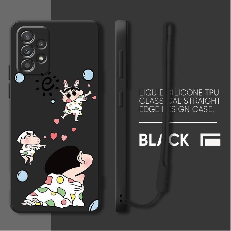 Case for Samsung Galaxy A04 A20s A03 A53 A71 A73 A06 A50 A56 A05 A02s A30s Phone Cover Cartoon Crayon Shin-chan
