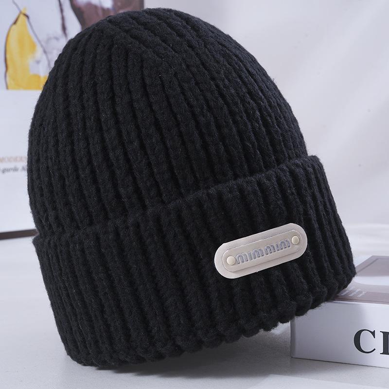 Women's New Winter Knitted Hat Korean Style Versatile Loose Thick Needle Windproof Ear Protection Wool Hat Men