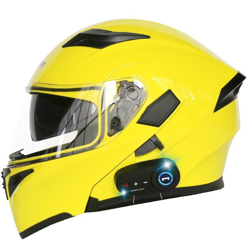 Bluetooth Motorcycle Helmets Full Face Helmet Flip Up Double Lens Anti-Fog Design Moto Helmet For Motorcyclist