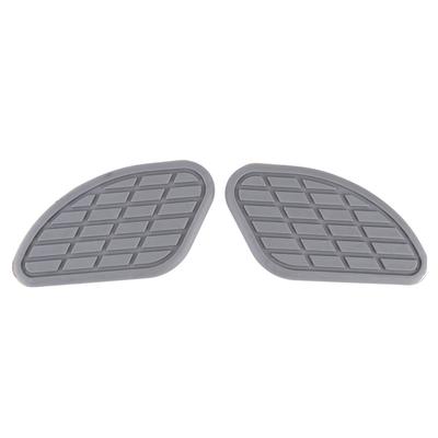 Пара протекторов для топливного бака мотоцикла, универсальные винтажные наклейки на колено, серые