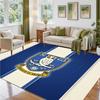 Sheffield Wednesday Design Crystal Velvet Rug Soft Decorative Mat for Bedroom Entrance