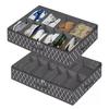 Underbed Storage Containers Adjustable Foldable Under Bed Shoe Storage Solution For Home Hotel