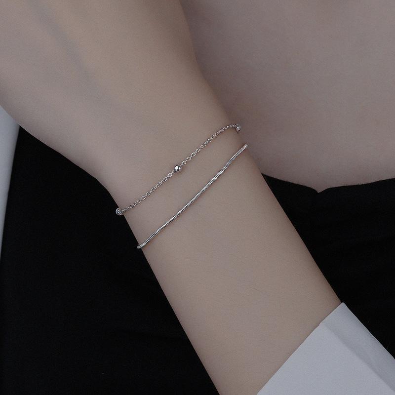 Линдон циркон браслет ювелирные изделия геометрические бусины браслеты-цепочки модный тонкий свадебный подарок для подруги женщин