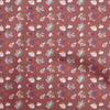 Cotton Flex Maroon Fabric Autumn Dress Material Fabric Print Fabric By The Yard 40 Inch