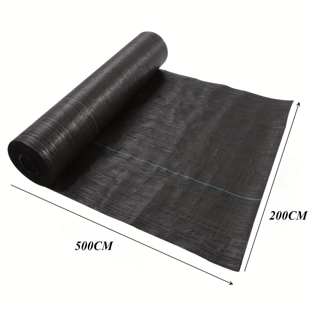 1 рулон сельскохозяйственной мульчи для борьбы с сорняками - черный пластиковый барьерный мат для защиты от сорняков, почвопокровное покрытие - для сада и ландшафта - подавляет сорняки и сохраняет влагу