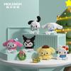 Sanrio Hello Kitty Микро Строительные Блоки Pochacco Cinnamoroll Kuromi Собранная 3D Модель My Melody Мини Кубики Фигурки Игрушки