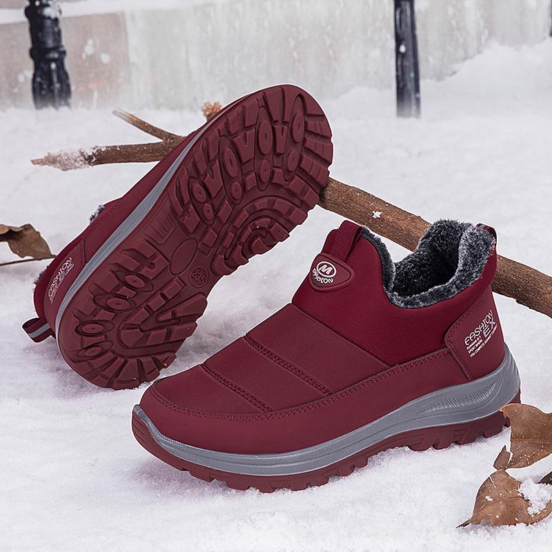 Зимние мужские кроссовки, теплые меховые сапоги Ankel, плюшевые мужские зимние сапоги, обувь больших размеров для пар, нескользящие ботинки, повседневная мужская обувь