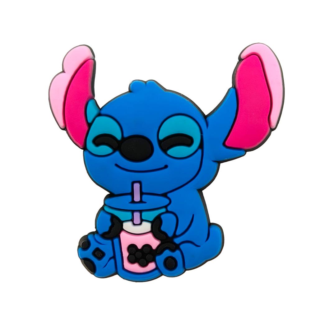 Зажим для ручки с рисунком Stitch - Персонализированное украшение для трубочки и аксессуар-чехол для ручки.