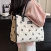 Женская сумка, новая модная сумка подмышки с принтом, повседневная сумка-тоут большой емкости для прогулок