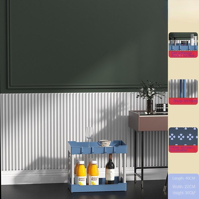 3 4-уровневые полки для хранения тележек на колесиках Многофункциональная тележка для хранения с колесами Простая сборка для ванной комнаты, кухни