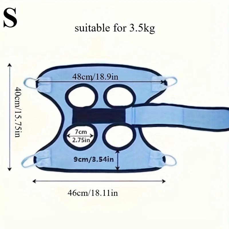 Гамак для груминга питомцев с удобным захватом - Защитный от царапин и укусов сдерживающий слинг для собак и кошек, для питомцев малого и среднего размера