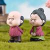 2/3Pc Figures Chair Grandma Grandpa Sweety Lovers Couple Ornament For Fairy Garden Figurines Miniature Christmas Home Decoration