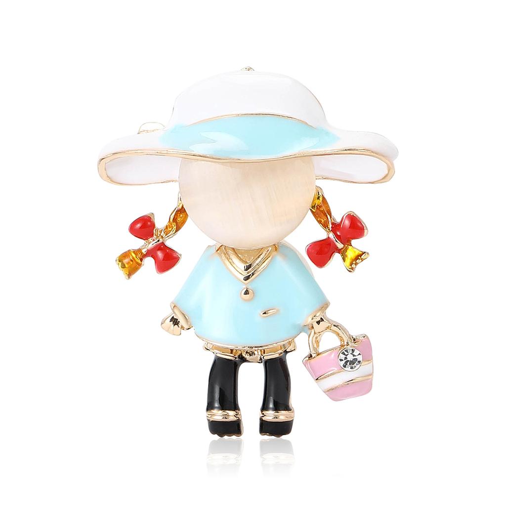 Creative Alloy Enamel Loli Styling Brooch Fashion Design Women'S Clothing Corsage Ornament Pin