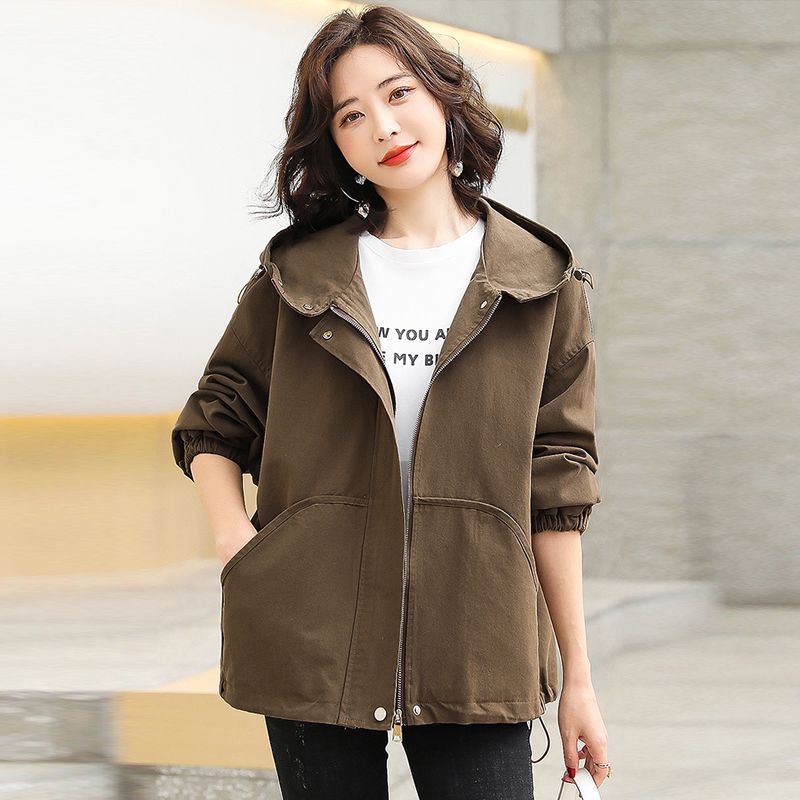 Свободная повседневная верхняя одежда на весну и осень, женская короткая куртка
