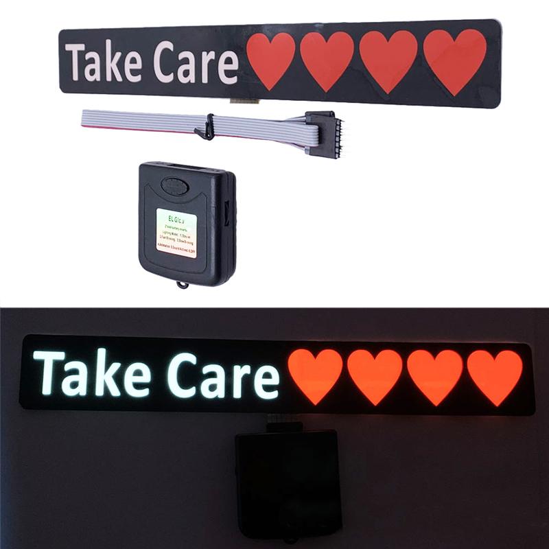 New Led Light-Emitting Wanted Window Sticker Windshield Sticker Decorative Car Accessories Light Board Without Battery for Car