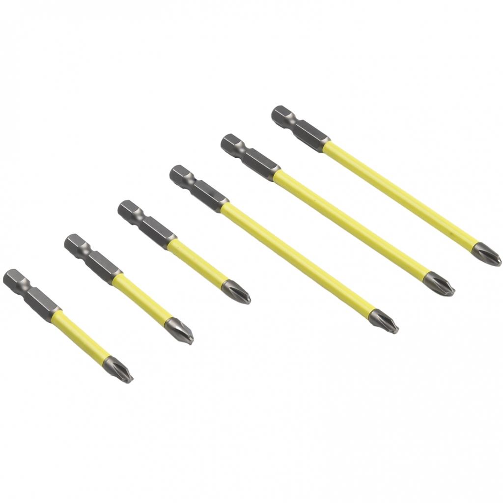 Ручные инструменты Набор магнитных сменных бит для отвертки Желтый