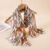 New Fashion Luxury Print Design Women Silk Scarf Shawl Elegant Headscarf Hijabs Chiffon Muslim Wrap Scarves
