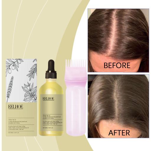 EELHOE Plant Care Essential Oil Set Nourishes Improves Quality Frizz Smooth Soft Moist And Glossy Hair