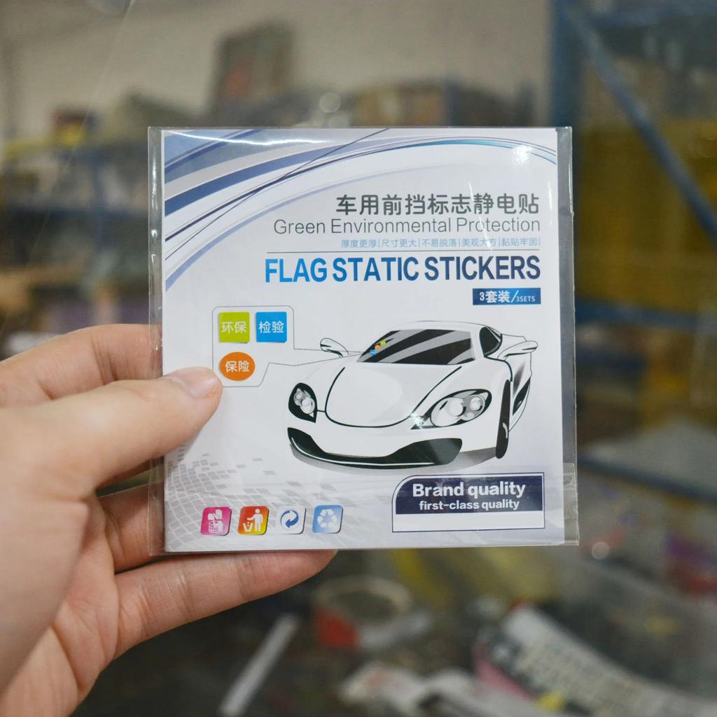 3 шт. электростатические наклейки на лобовое стекло автомобиля 9,5 см*9,5 см статические наклейки для автомобиля аксессуары для салона автомобиля Pegatinas De Coche