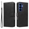For Samsung Galaxy S26/S26 Pro Leather Wallet Case with Strap Solid Color Phone Stand Cover