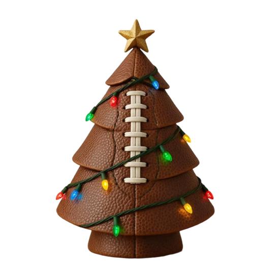 Шар Новогодняя елочная игрушка Забавный футбольный рождественский декор Елка с золотой звездой на макушке для праздничного декора