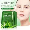 1/5/10pcs Unisex Adult Aloe Vera Facial Masks Moisturizing Face Sheets Glycerin Trehalose Alcohol-Free Fragrance-Free Types Skincare