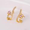 Banyan Tree S925 Silver U-Shape Diamond Luxury Earrings for Women - Korean Niche Cold Style