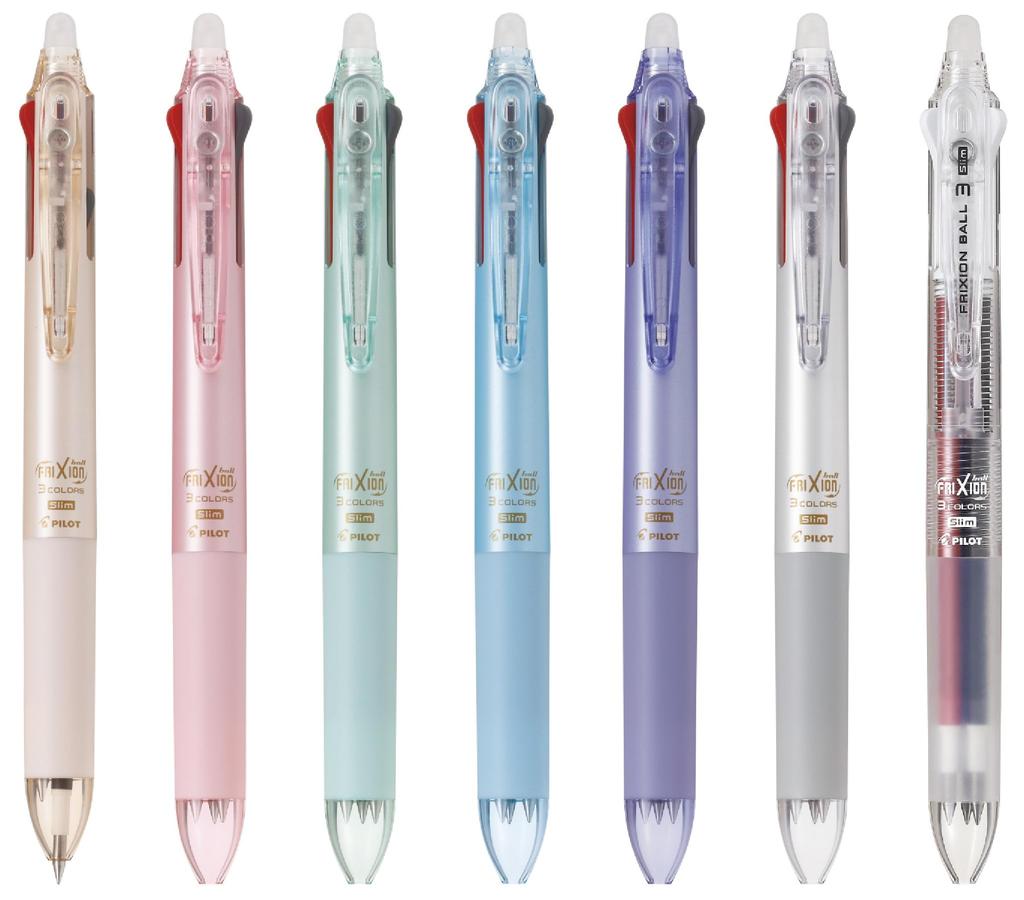 PILOT FriXion Ball 3 Slim Multicolor Ballpoint Pearl PLKFBS60UFPV Pen, 0.38mm, Violet,