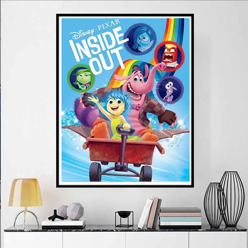 Disney 5D DIY Алмазная Живопись Украшения Классический Изнанка Наружу Постер Иллюстрации Алмазная Вышивка и Стразы Набор для Вышивания Крестиком Ручная Работа