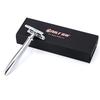 Manual Chrome Long Handle Barber Shaving Safety Blade Razor Classic Stainless Shaver Face Care Tool